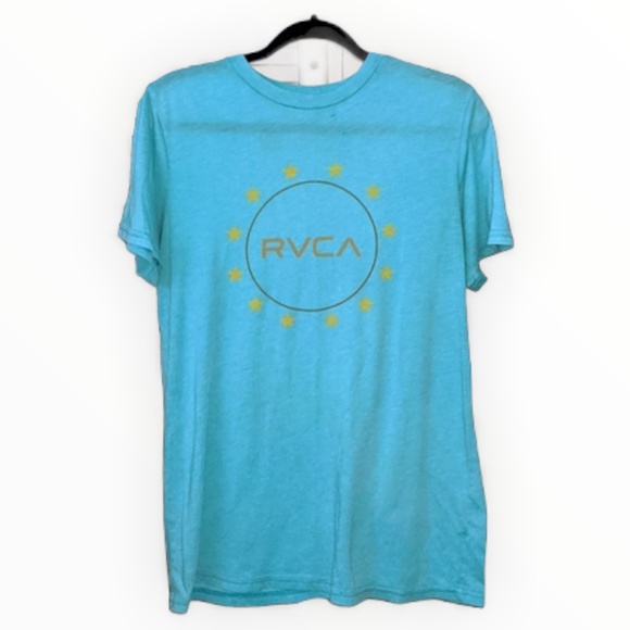 RVCA Other - 🍑RVCA T-shirt blue with logo, men's Medium